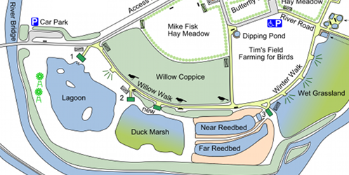 map of nature reserve - detail